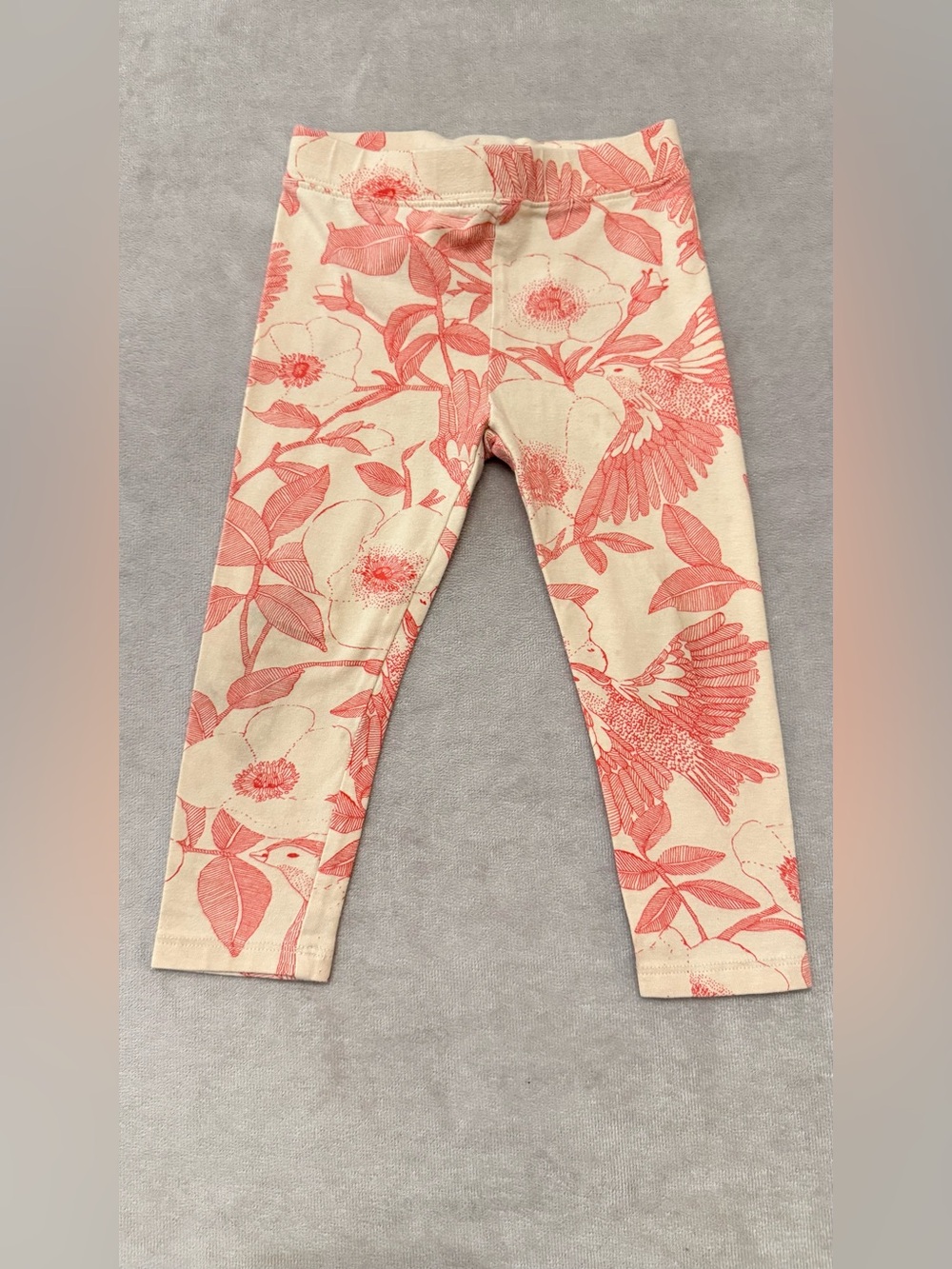 Baby Gap Playtime Favorites Floral Leggings 2T Pink Cream Cotton Toddler Girls
